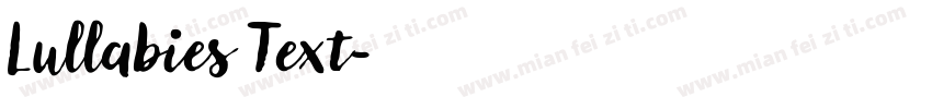 Lullabies Text字体转换